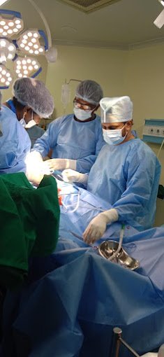 Surgical team in the operation theatre